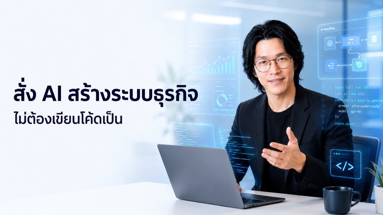 คอร์ส Claude Code สร้างระบบธุรกิจด้วย AI — พี่ปุ้ย