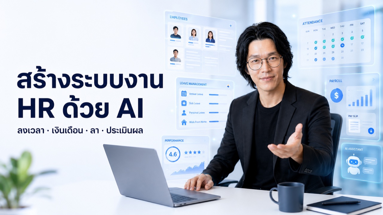 คอร์สสร้างระบบงาน HR ด้วย AI — พี่ปุ้ย